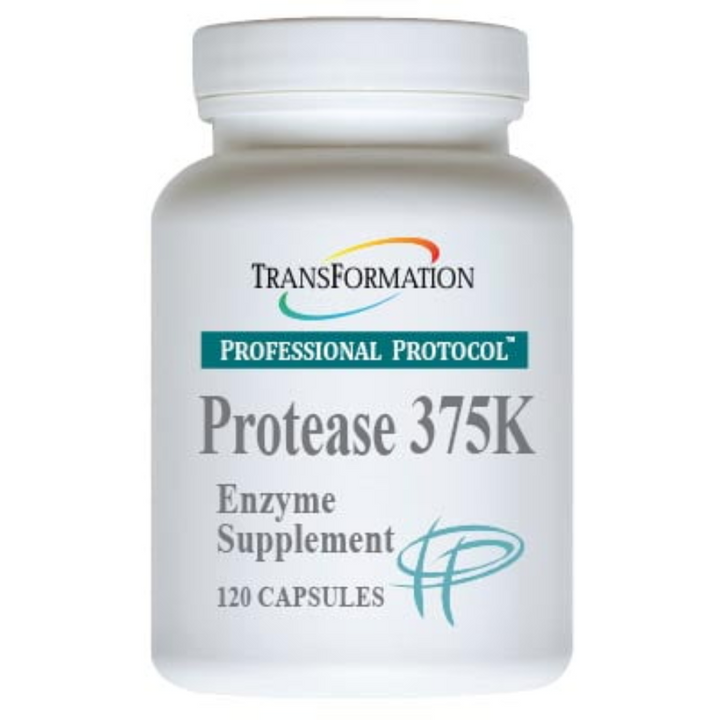 Transformation Enzymes Protease 375K Proteolytic Enzymes 120 Capsules Bottle