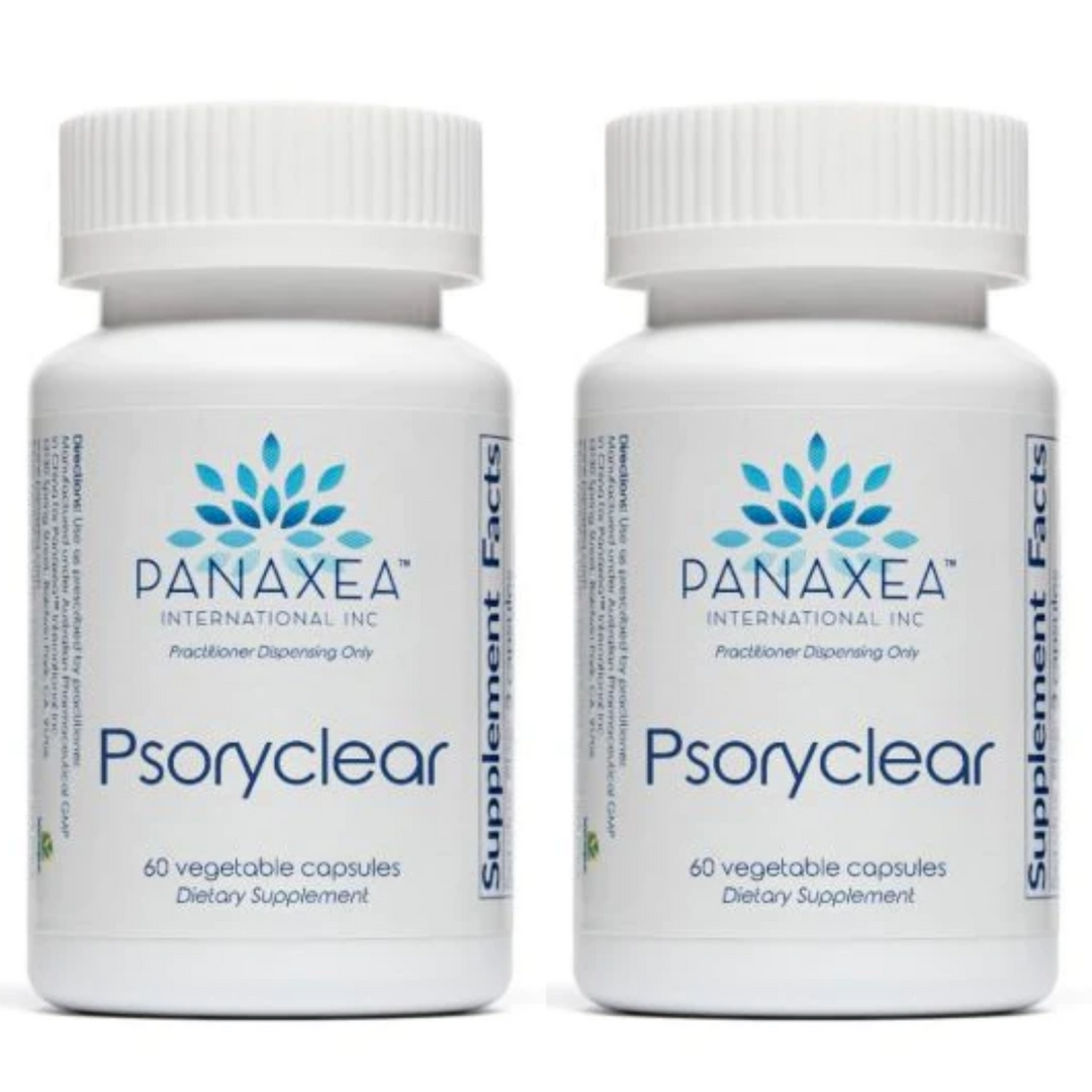 Panaxea PSORYCLEAR 60 Vegetable Capsules Dietary Supplement 2 PACK