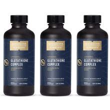 Load image into Gallery viewer, Quicksilver Scientific Glutathione Complex Opitac Glutathione 3 Pack bottles.
