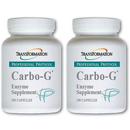 Transformation Enzymes Carbo-G 180 Capsules 2 Pack Digestive Aid Supplement Bottles