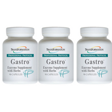 Load image into Gallery viewer, Transformation Enzymes Gastro Support 90 Caps, 3 Pack for Heartburn Relief
