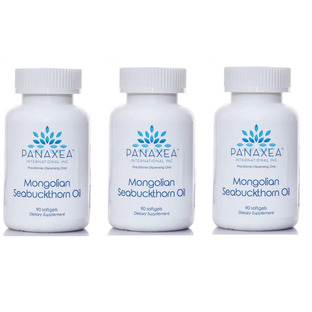 Panaxea MONGOLIAN SEABUCKTHORN OIL 90 x 500mg Veg Caps Dietary Supplement 3 PACK