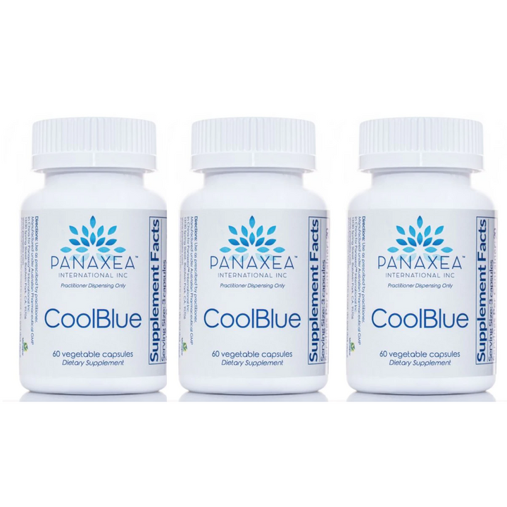 Panaxea COOLBLUE 60 x 500mg Vegetable Capsules Dietary Supplement 3 PACK