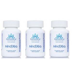 Panaxea MIND)XTRA 30 x 500 mg Vegetable Capsules Dietary Supplement 3 PACK