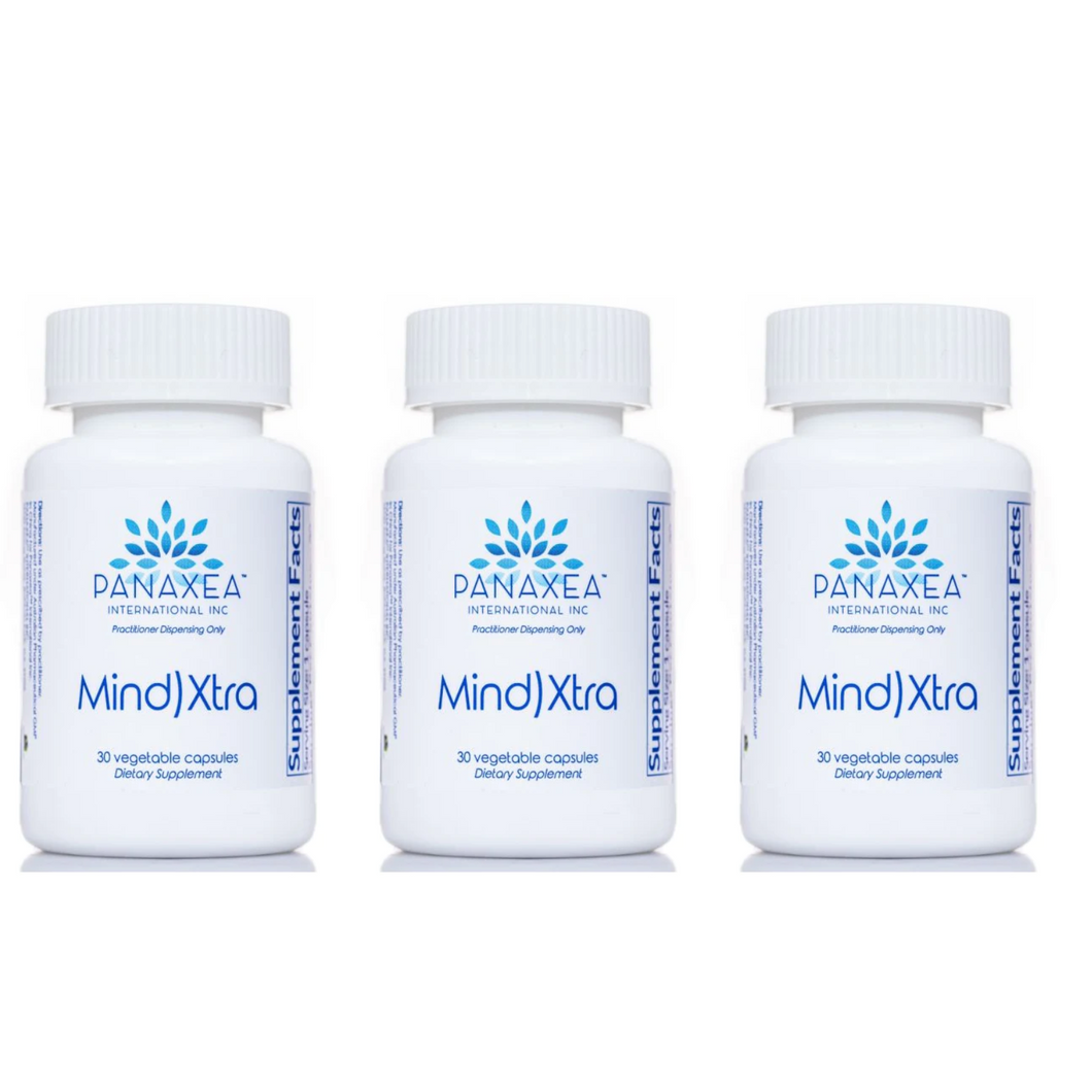 Panaxea MIND)XTRA 30 x 500 mg Vegetable Capsules Dietary Supplement 3 PACK