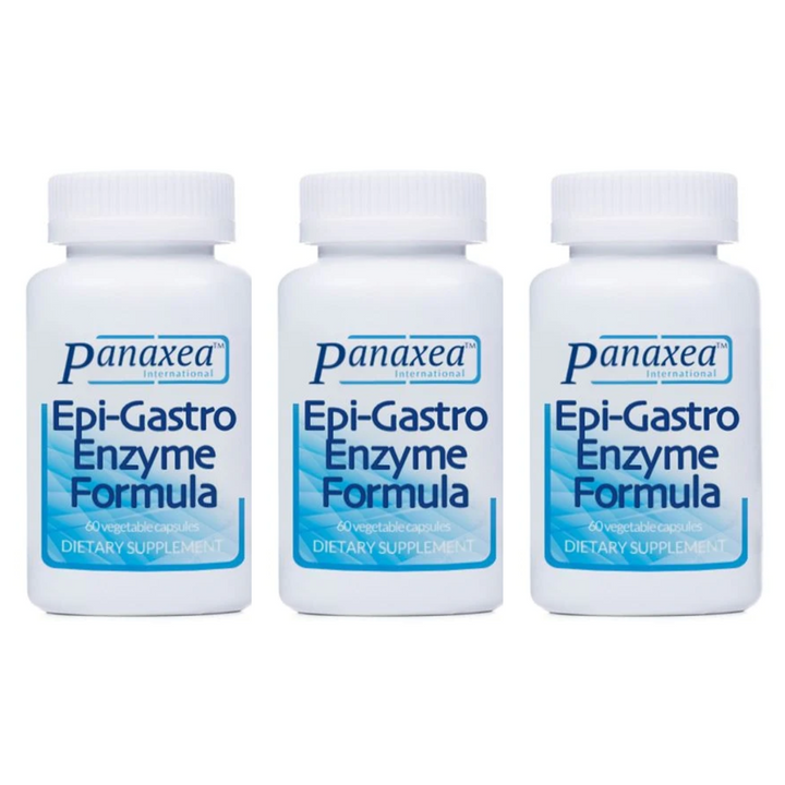 Panaxea EPI-GASTRO ENZIMA 60 cápsulas vegetales de 500 mg (paquete de 3)