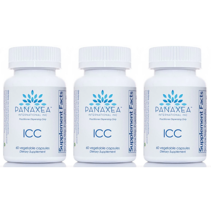 Panaxea ICC 60 cápsulas vegetales de 500 mg (paquete de 3)