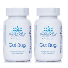 Load image into Gallery viewer, Panaxea GUT BUG 100 x 500 mg Vegetable Capsules Dietary Supplement 2 PACK
