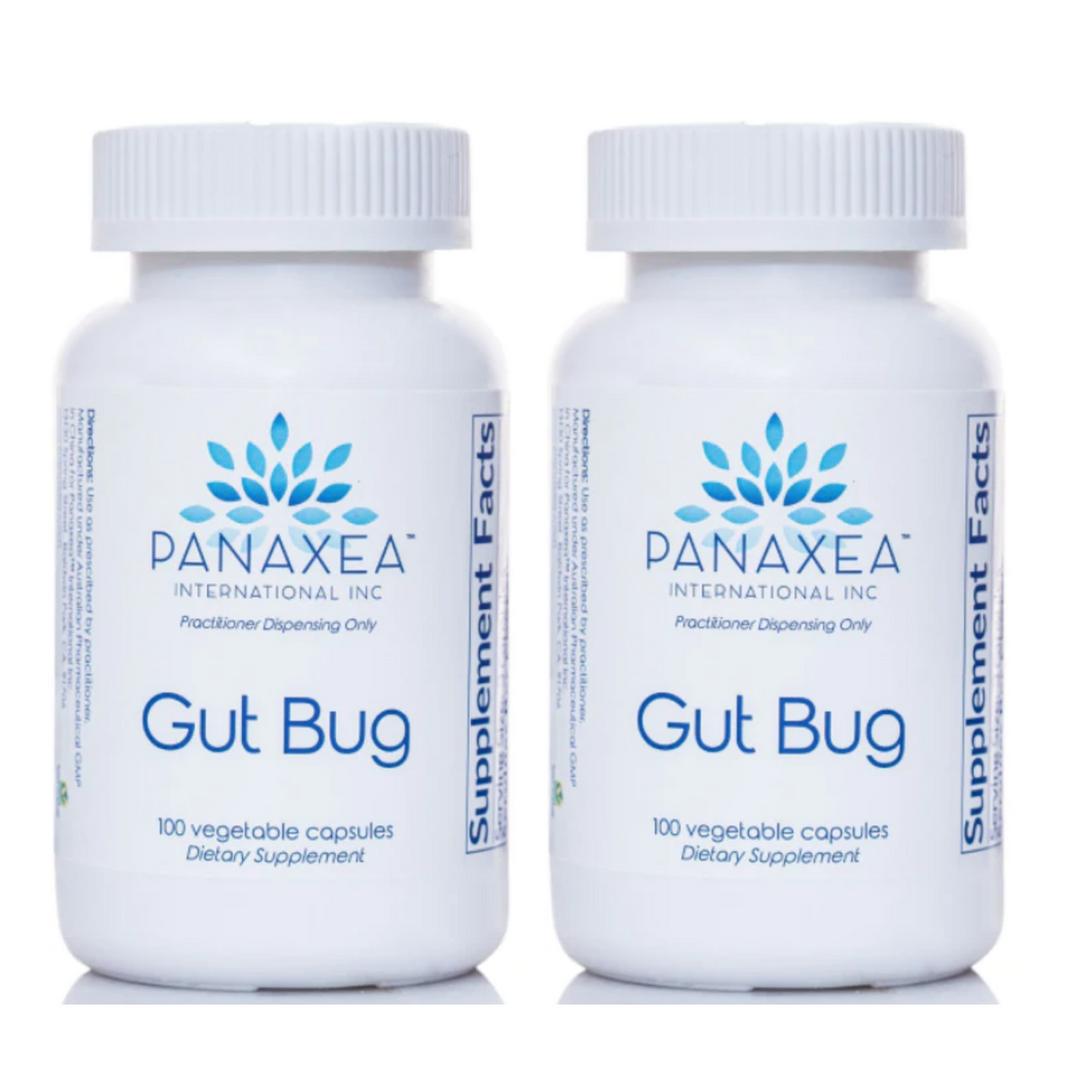 Panaxea GUT BUG 100 x 500 mg Vegetable Capsules Dietary Supplement 2 PACK