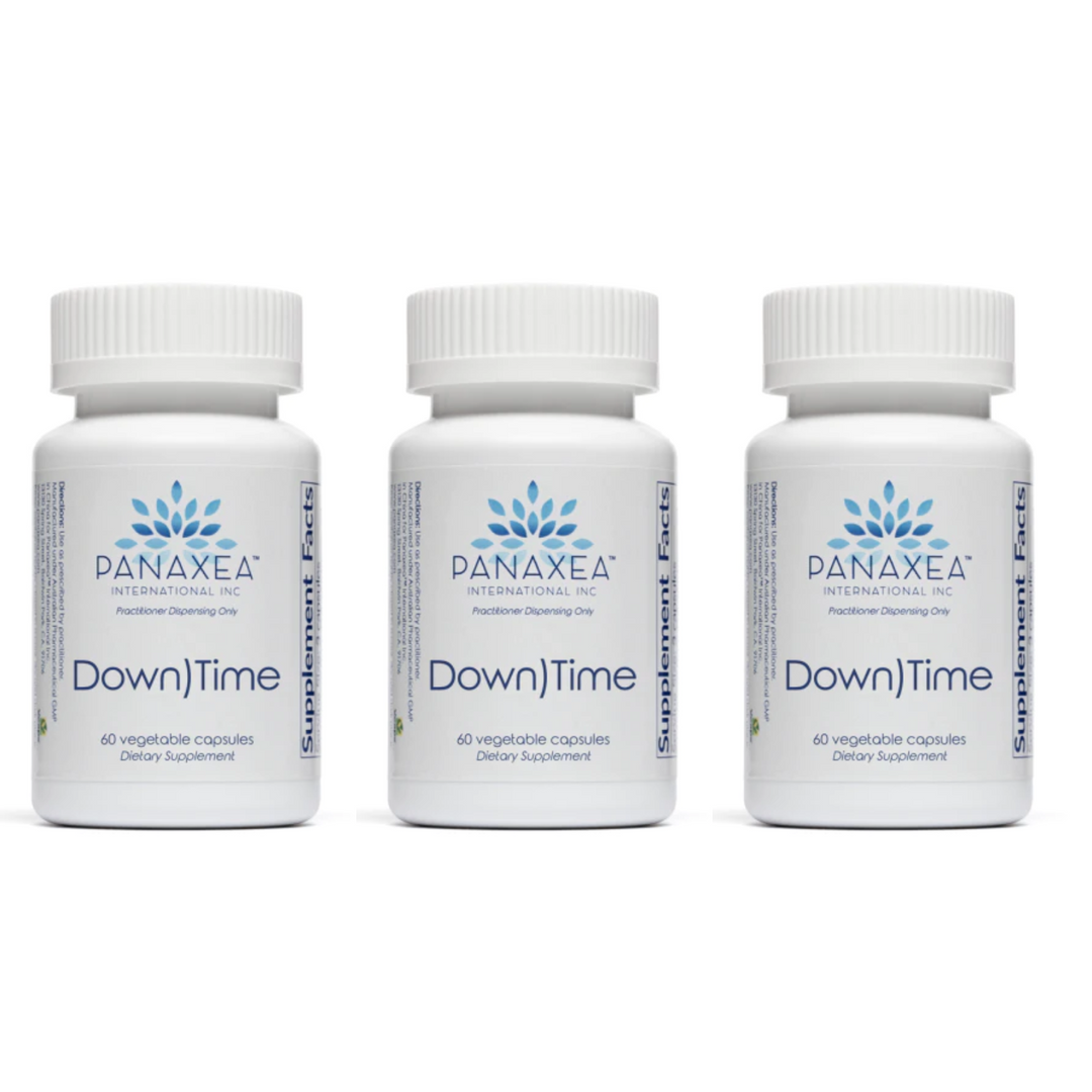 Panaxea DOWNTIME 60 cápsulas vegetales de 500 mg, suplemento dietético (paquete de 3)