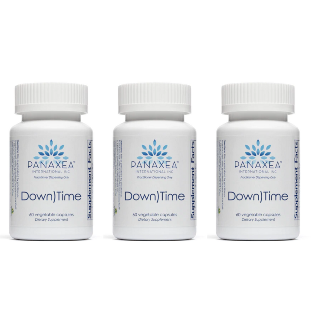 Panaxea DOWNTIME 60 x 500 mg Vegetable Capsules Dietary Supplement 3 PACK