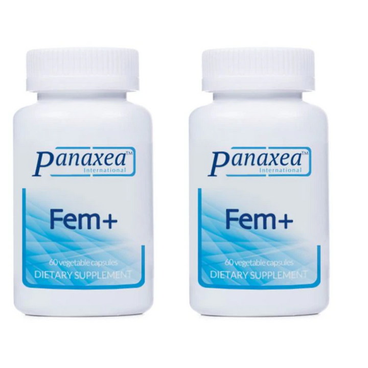 Panaxea Fem+ 60 x 500 mg Vegetable Capsules Dietary Supplement 2 PACK