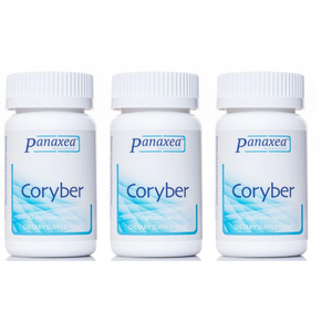 Panaxea CORYBER 60 x 500mg Vegetable Capsules Dietary Supplement 3 PACK
