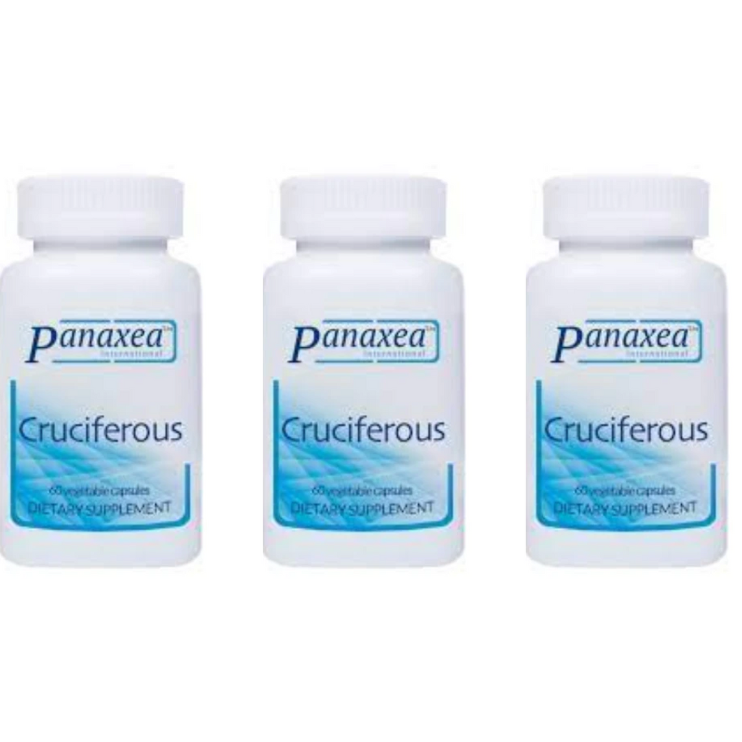 Panaxea CRUCIFEROUS 60 x 500mg Vegetable Capsules Dietary Supplement 3 PACK