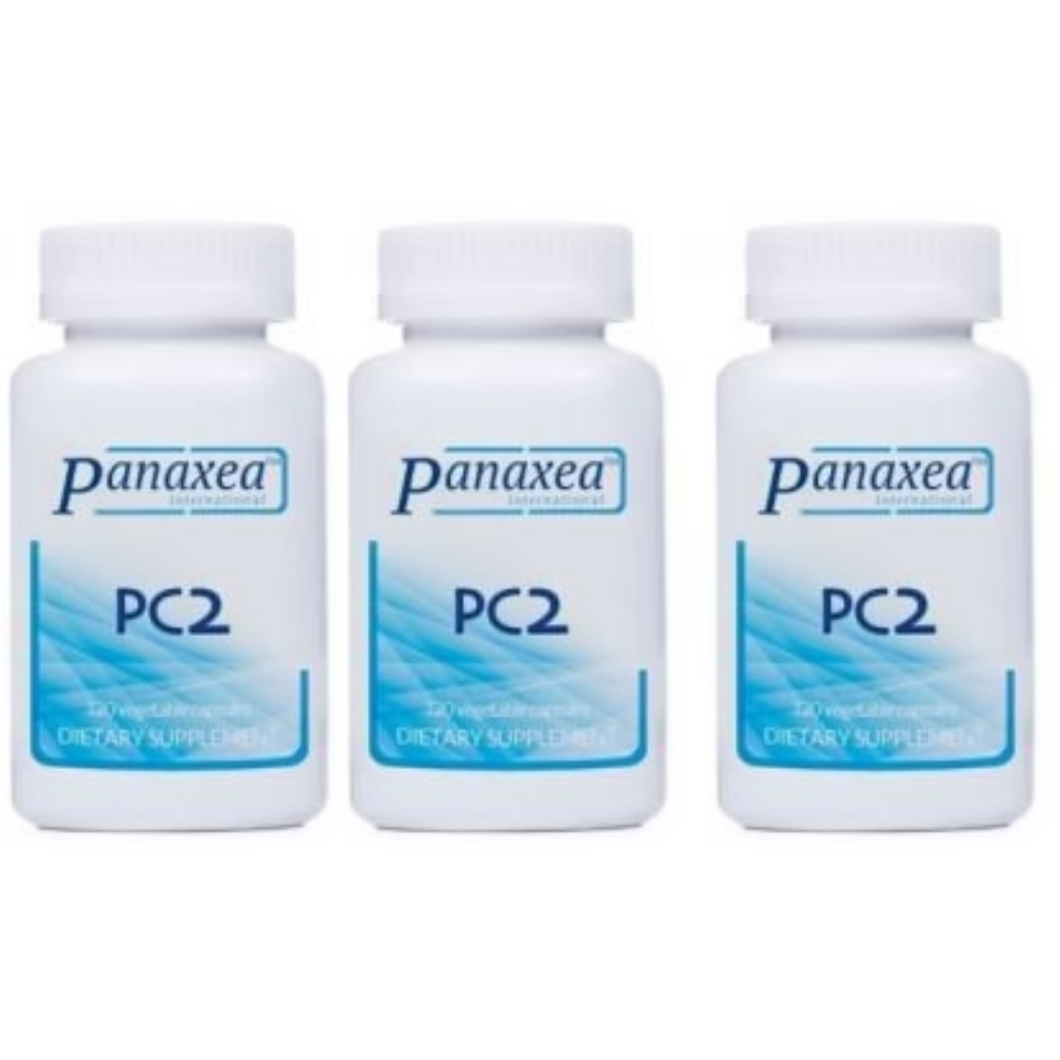 Panaxea PC2 120 x 500 mg Vegetable Capsules Dietary Supplement 3 PACK