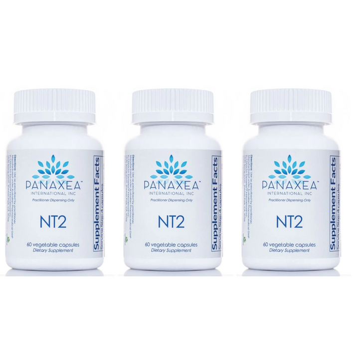 Panaxea NT2 60 cápsulas vegetales de 500 mg, suplemento dietético (paquete de 3)