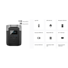 Load image into Gallery viewer, EcoFlow DELTA 1300 Portable Power Station 1260Wh + Four 110W Solar Panel 5 KIT
