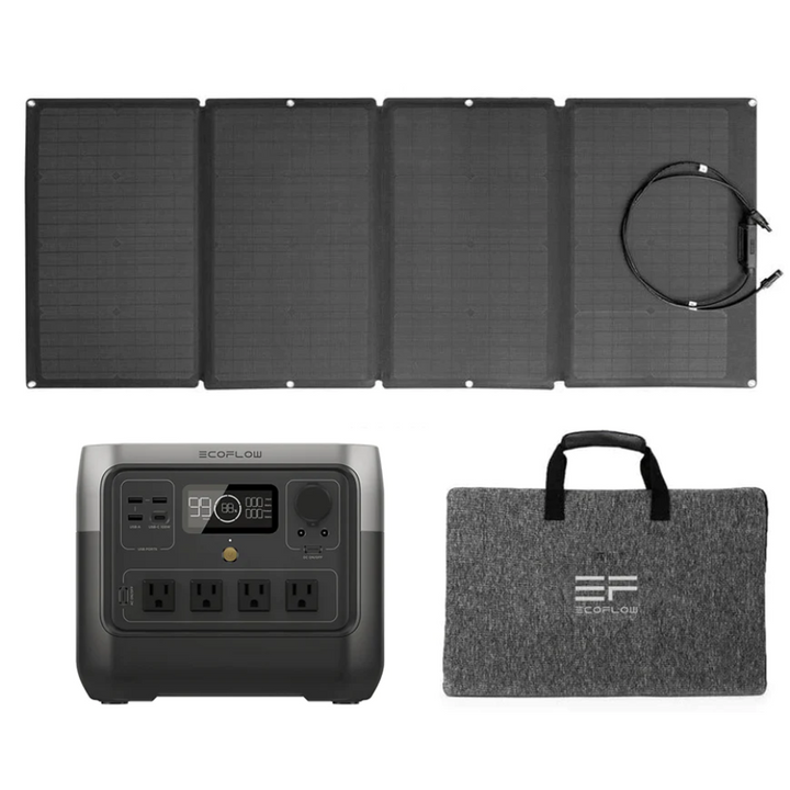 EcoFlow River 2 Pro With 160W Solar Panel 768Wh Durable IP68 Waterproof New