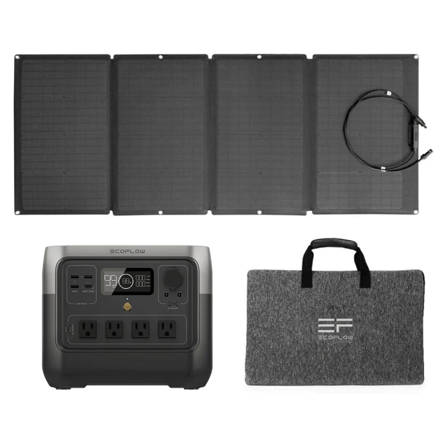 EcoFlow River 2 Pro + 160W Solar Panel 768Wh Durable IP68 New