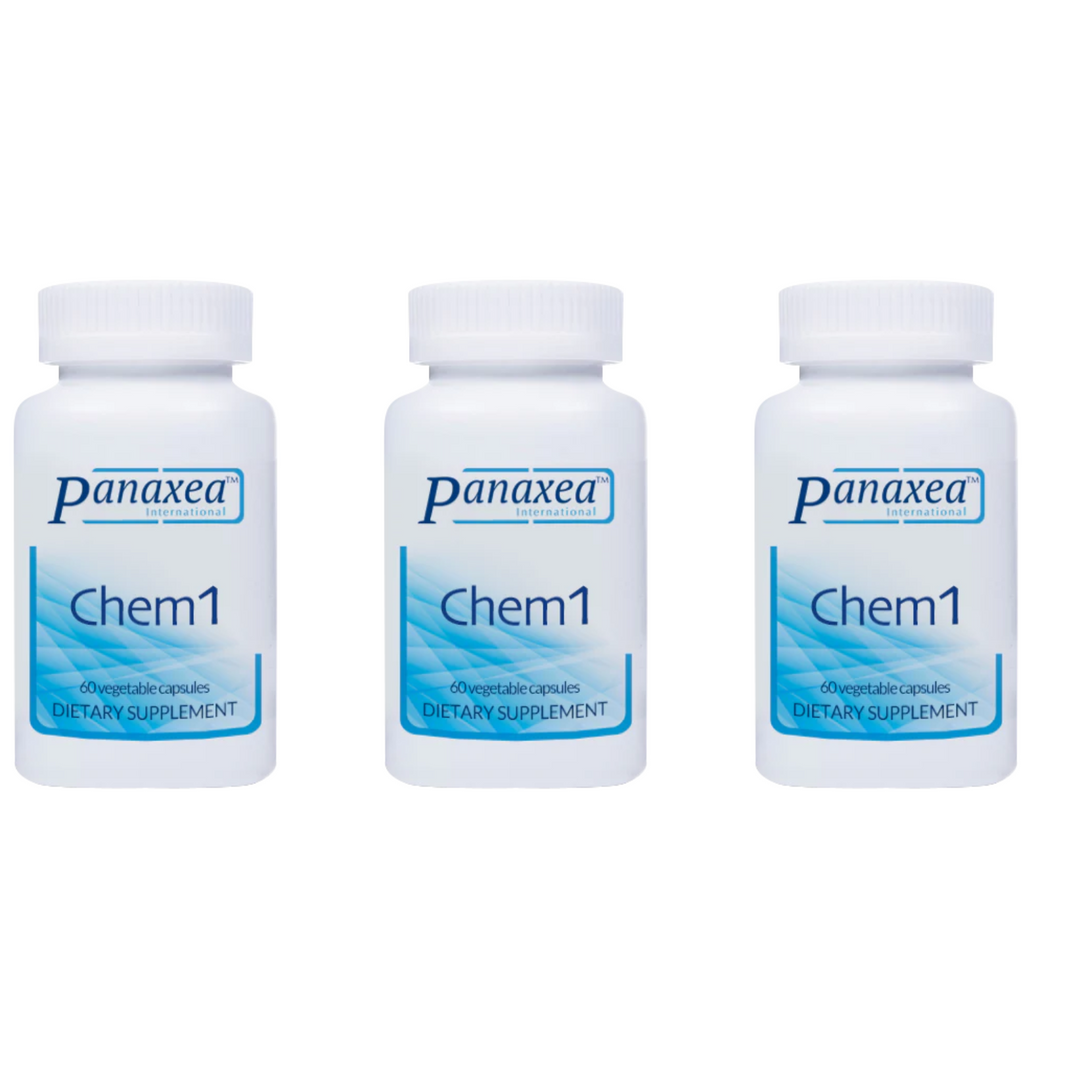 Panaxea CHEM 1 60 x 500mg Vegetable Capsules Dietary Supplement 3 PACK