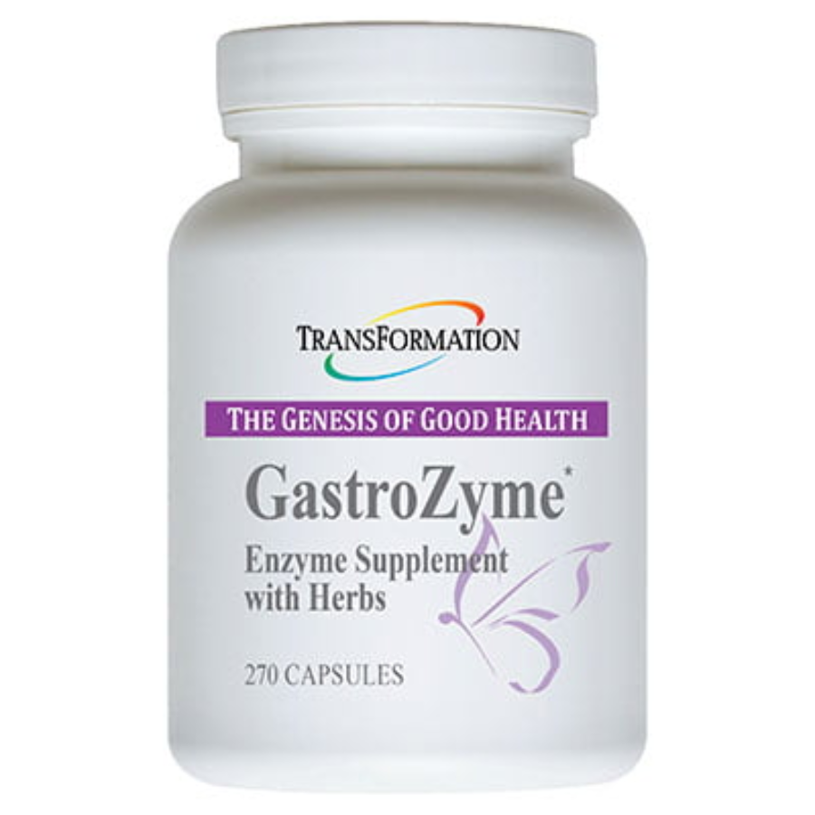 Transformation Enzymes GastroZyme Relief 270 Capsules bottle.