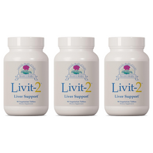 Load image into Gallery viewer, Ayush Herbs Livit-2 Natural Ayurvedic Daily Liver-Support 90 x 500mg Tabs 3 PACK
