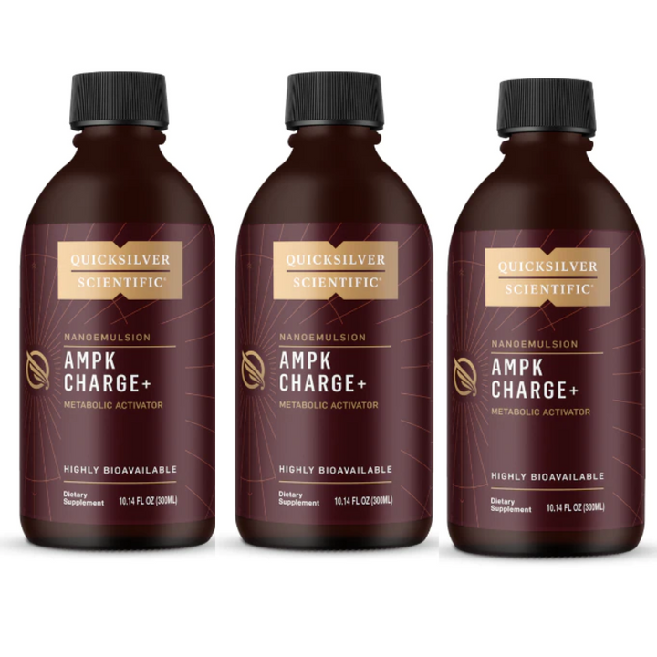 Quicksilver Scientific Multi Item Bundle featuring AMPK Charge bottles.