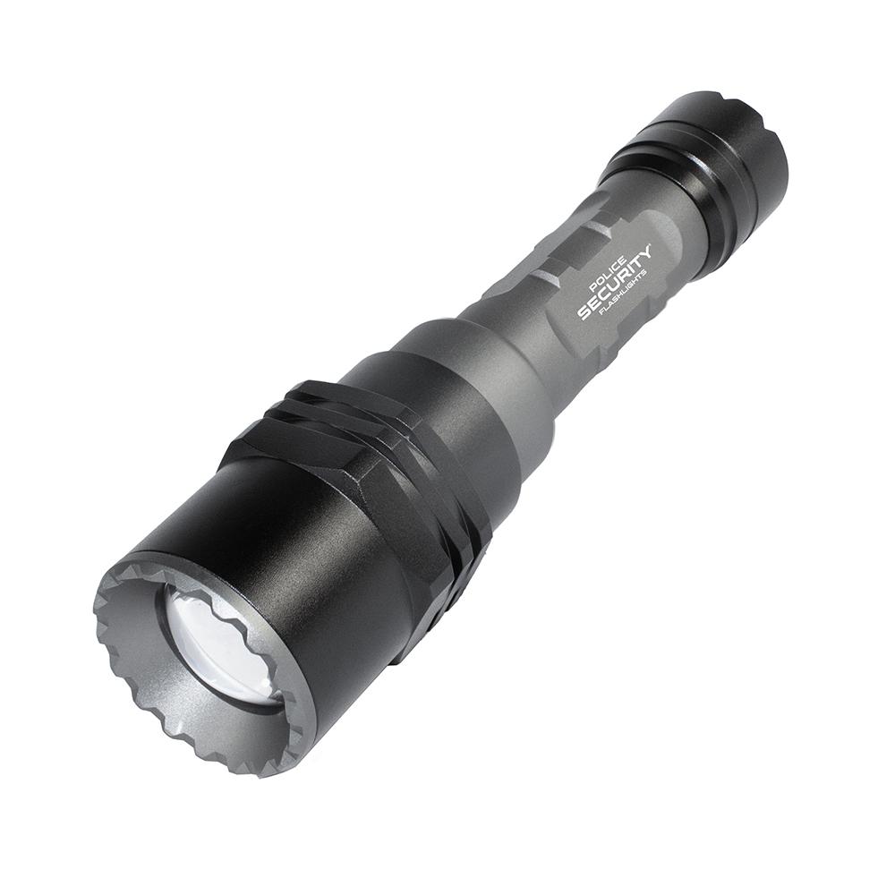 Ps Flashlight 700 Lumens Long Throw Rechargeable Twist Focus Light Black