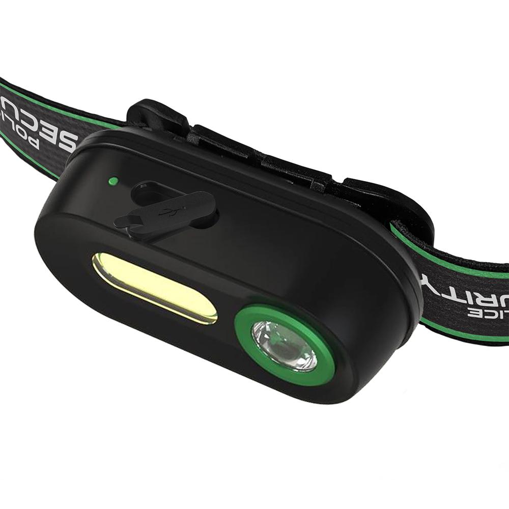 PS Flashlights Colt R Rechargeable Headlamp 400 Lumens Black Adjustable Strap