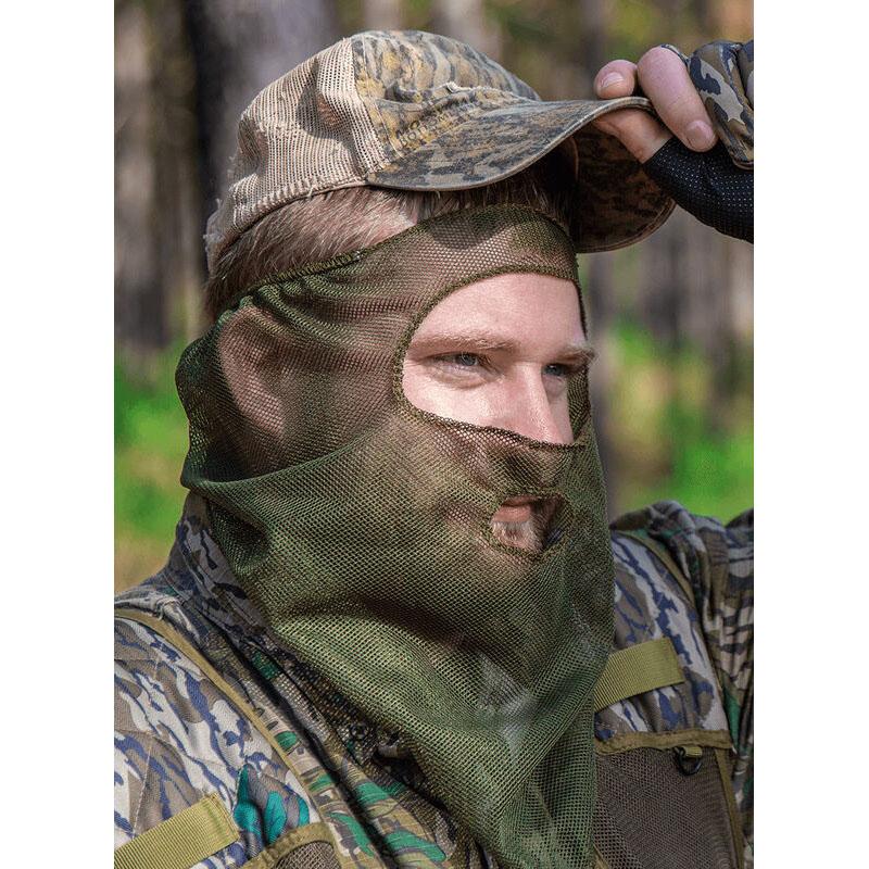 Card Mesh 3/4 Face Mask Lightweight Breathable Design One Size Fits Most