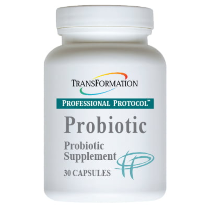 Transformation Enzymes Digest Probiotic supplement bottle featuring 30 capsules.