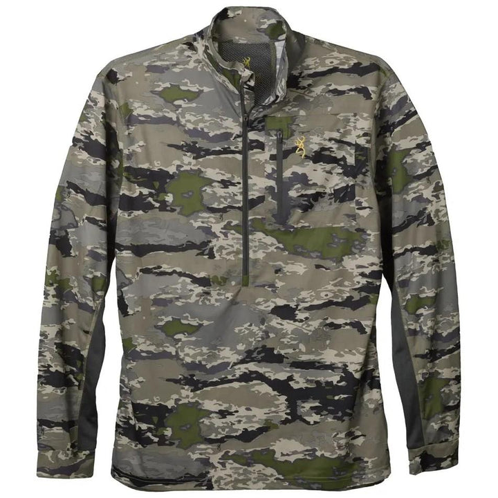 Browning Early Season 3/4 Zip Shirt Ovix Breathable Performance S Size