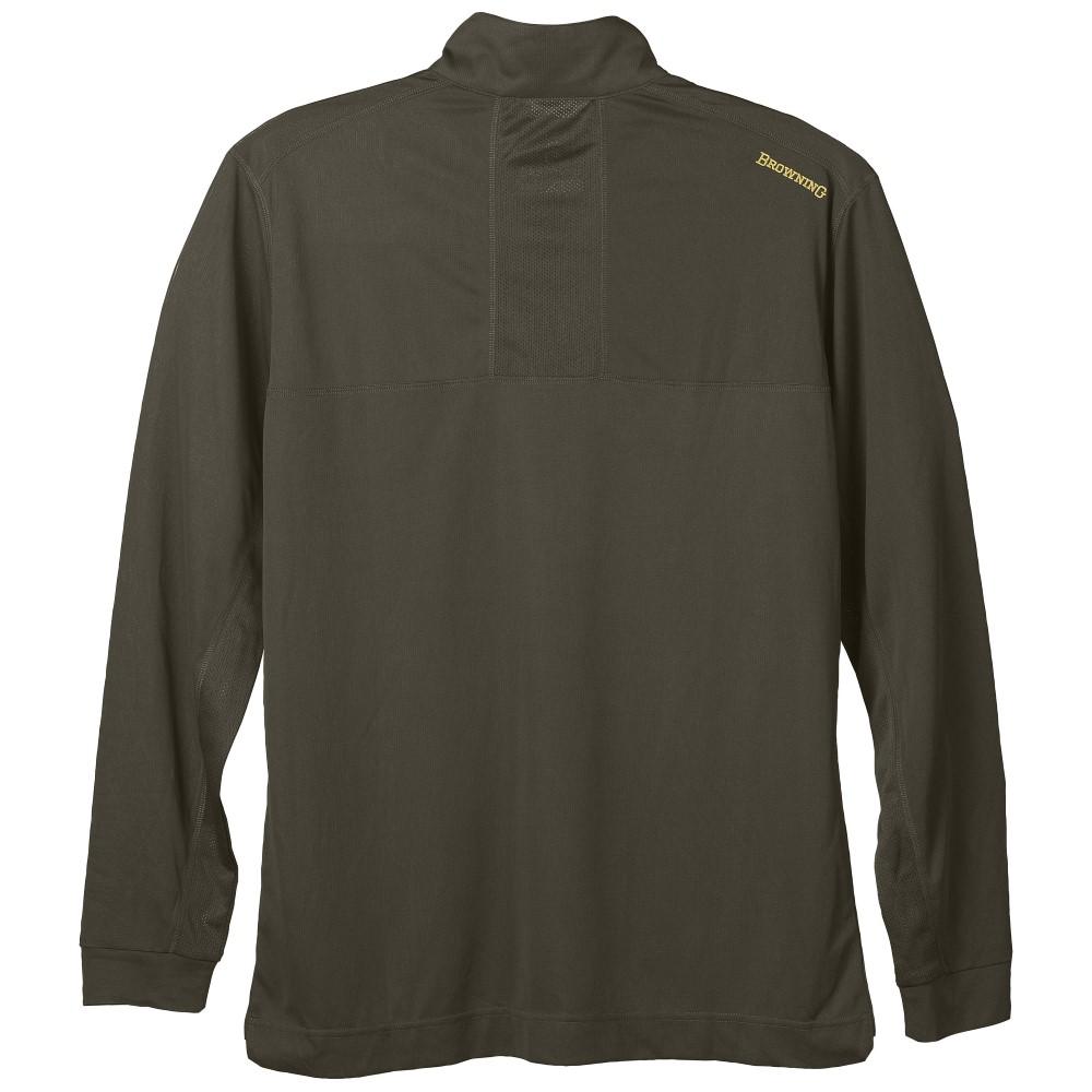Browning Early Season 3/4 Zip Shirt Major Brown Lightweight Comfortable S Size