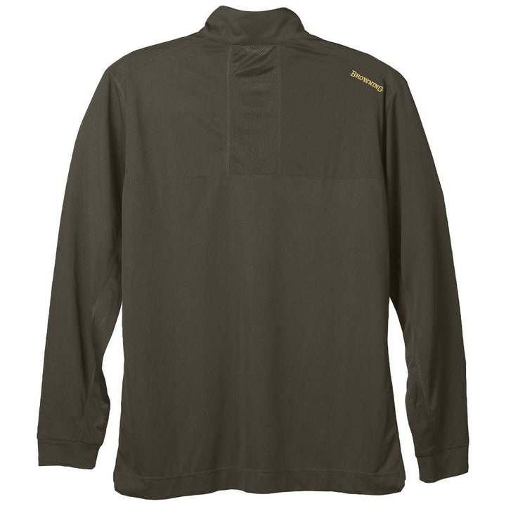 Browning Early Season 3/4 Zip Shirt Major Brown Lightweight Comfortable S Size