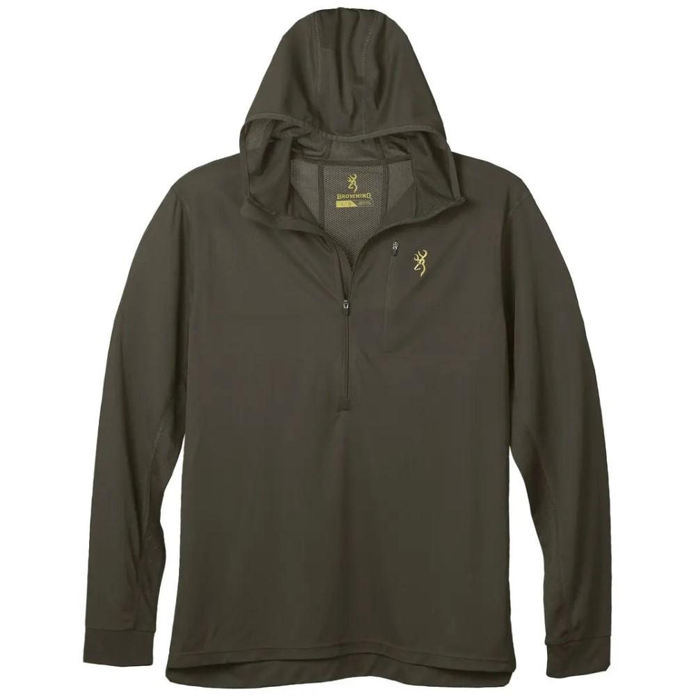 Browning Early Season Hooded Shirt Major Brown M Lightweight Comfortable Fit