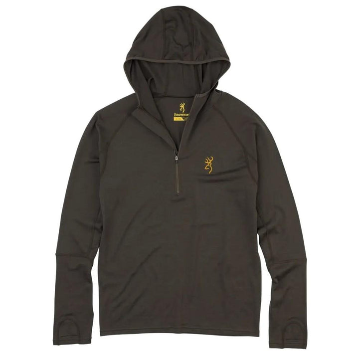Browning Merino Hooded Shirt Major Brown S Soft Warm Breathable Durable