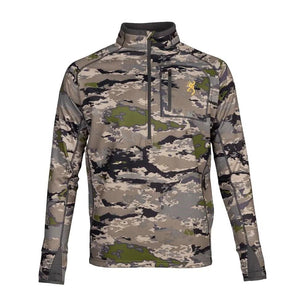 Browning Monroe 1/4 Zip Long Sleeve Shirt Ovix Camo M Lightweight Wear