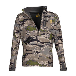 Browning Monroe 1/4 Zip Long Sleeve Shirt Ovix Camo M Lightweight Wear