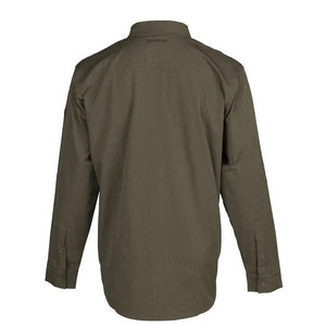 Browning Lightweight Button Down Long Sleeve Shirt Green XL Cotton Casual Wear