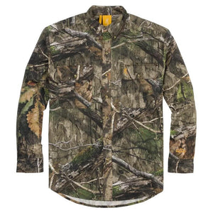 Browning Wasatch CB Shirt S Size Vintage Tan Camo Button Front 2 Pocket Durable
