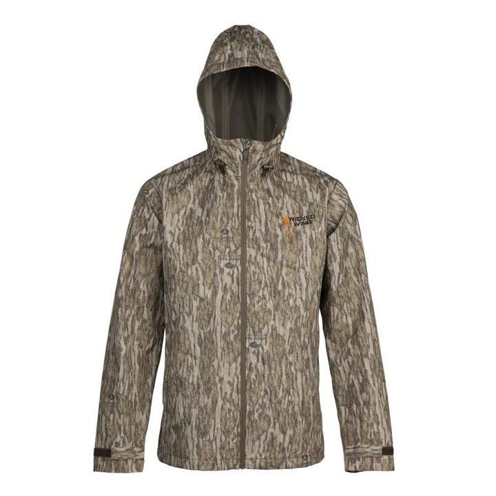 Browning Rain Shell Jacket Mossy Oak Bottomland M Waterproof Outdoor Wear