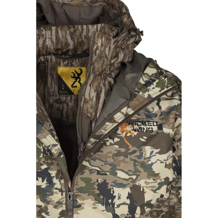 Browning Rain Shell Jacket Auric Camo S Waterproof Comfortable Outdoor Wear
