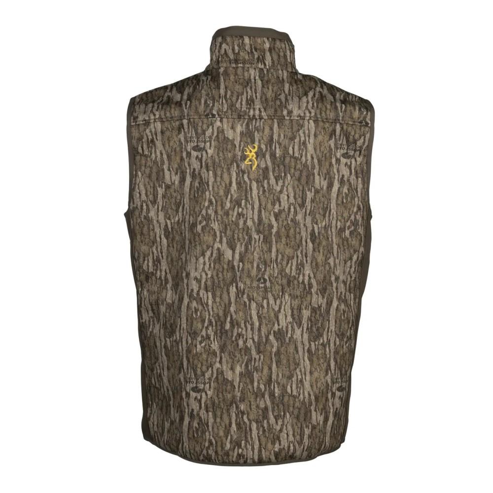 Chaleco Browning Field Pro Mossy Oak Bottomland ligero, duradero y transpirable L
