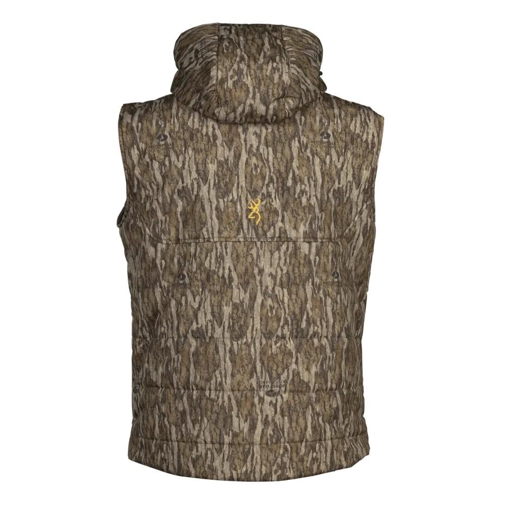 Chaleco aislante Browning Mossy Oak Bottomland L Ligero Cálido Cómodo
