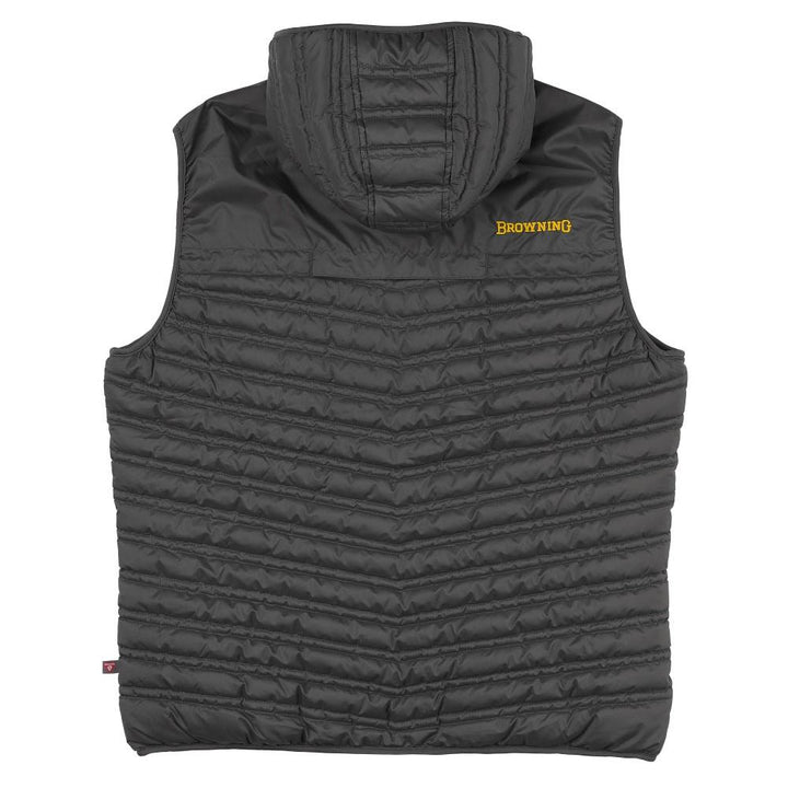 Browning Packable Puffer Hooded Vest Carbon Small