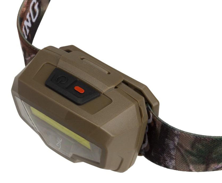 Browning Night Gig Headlamp FDE Bright LED Adjustable Outdoor Light