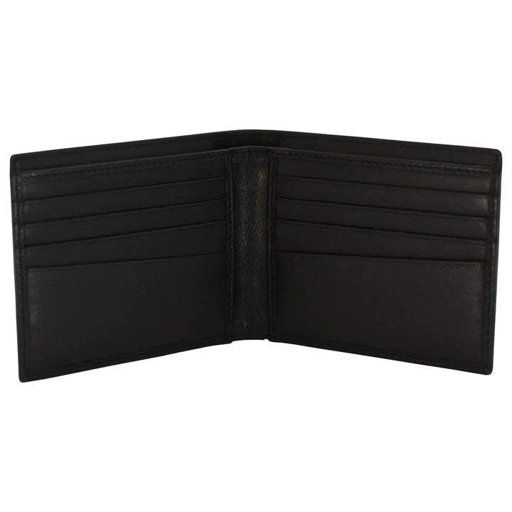 Rugged Rare Bifold Wallet Black Slim Durable Leather Money Card Holder for Men