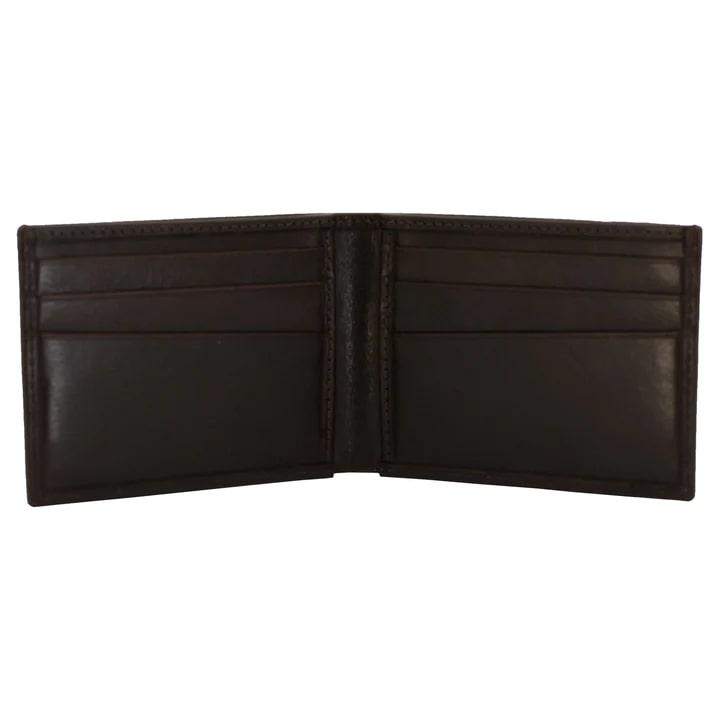 Rugged Rare Front Pocket Wallet Brown Slim Durable Leather Money Card Holder