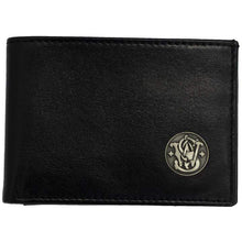 Load image into Gallery viewer, Rugged Rare Smith &amp; Wesson Front Pocket ‎RFID Leather Handmade Wallet Black
