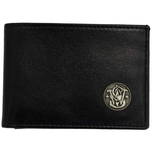 Rugged Rare Smith & Wesson Front Pocket ‎RFID Leather Handmade Wallet Black